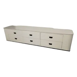 200 x 40 x 45cm Rectangular Marble Top Living Room TV Stand With 6-Drawers TV-11