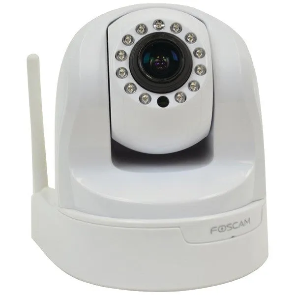 FOSCAM FI9826PW FI9826P Plug & Play 1.3 Megapixel 3x Optical Zoom H.264 Pan-Tilt Wireless IP Camera (White)